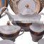 New design of blue&gold super white porcelain dinnerware set