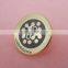 Low Price Laminated paper and round tinplate metal blank pin badges