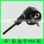 VDE approval 3 pin extension power plug 16A schuko power cord plug