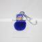 Real Fox Fur Monchhichi cartoons Keychain