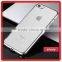 soft tpu transparent back cover phone case gold Bumper transparent soft tpu phone case for iphone 7 plus case