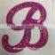 Different kinds sequin embroidered alphabet patch