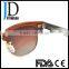 Hot Sell Custom made OEM Fashion Half-Rim Wooden Sunglasses
