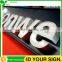 Eye-Catching Pierced 3D Stainless Steel Outdoor Led Sign