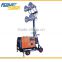 Small portable diesel Mobile Lighting Tower with electric generator 5kw metal halide 400w