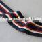 Perfect Style 100% Polyester Stripe Twill Three Coloful Ribbon French Tape for Hat