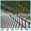 3V folded welded PVC coating wire mesh fence with square post