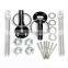 Audew 2015 New Race Rally Design Flush Hood Mount Bonnet Latch Catch Pin Key Locking Kit 4 COLORS