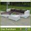 Rattan outdoor furniture sectional sofa with cushion