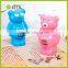 2017 new design promotional plastic coin box/kids cute money saving box