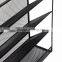 2017 amazon popular design black metal mesh Wall Mount Literature Paper Magazine File Holder
