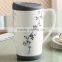 silicone ceramic coffee travel mug with lid