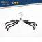 ABS plastic antiskid velvet hangers flocking clothes hanger with pulley for women