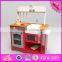 2016 new design children home play wooden kitchens for toddlers W10C247