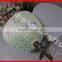 Environmental paper round fan with wood handle