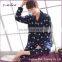 Hot sale large men plain cotton pajamas / Lattice leisure pajamas wholesale