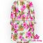 Spring Korean Style Children Long Sleeve Flower Floral Printed New Model Frocks One-piece Baby Girl Dress