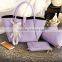 Brand Handbags 3sets Leather Women Tote Bag Casual Ladies Designs Handbag Set