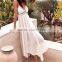 2017 OEM summer modern sexy beach dresses with thin straps