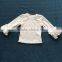 LY-083 soild color baby cotton shirts long sleeve top icing girl ruffle shirts toddler kids clothing boutique 2016