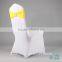 spandex lycra chair bands elastic chair sash with buckle for wedding