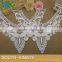 New Crochet Collar Beautiful Milk White Fabric Flower Venise Lace Sewing Applique DIY Craft Soluble Lace Collar Ladies