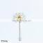 white elegance resin rhinestone flower brooch and design fashion brooch