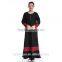women muslim dress/yimuy islamic zipper patched abaya kaftan dresses/chiffon islamic muslim women shirt