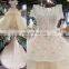 LS00216 high quality short sleeve beautiful arab muslim hijab wedding dress wedding gown