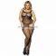 Wholesale latest plus size transparent bodystocking