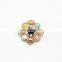 New Arrival Pearl and Turquoise Round Brooch Fashion Lady Gifts