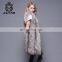 2017 New Product Long Length Plush real Fox fur Coat