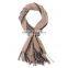 inner mongolia factory winter warm infinity unisex pure wool scarf shawl fashionable classic stripes scarf wool stoles shawls
