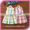 Color Plaid baby dress children dress princess skirt 2017 summer girls dress