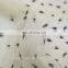 Printed 100% Silk Chiffon With White Background Black Small Feathers