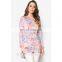 Women printing blouse wholesale islamic clothing elegant long sleeve muslim tops