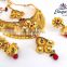 Wholesale Indian Ethnic bridal jewellery with mang tika-Indian Imitation jewellery - one gram gold jewellery-Bollywood jewelry