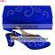 Royal blue Wedding shoes and bags /party shoes and matching bags/dress shoes and matching bags