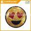 emoji sequin patch, sequin embroidery patch, sequin applique
