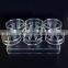 China made custom design acrylic plastic high quality transparent octagon magnetic bracelet boxes