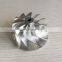 CT12 47.04/58.03mm 11+0 Blades Turbocharger Billet/aluminum 2618/milling Compressor Wheel