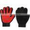Silicone pet grooming massage gloves for dogs & cats