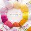 Yarncrafts Multi color dyed hand weaving acrylic milk natural cotton blend yarn