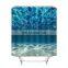 Ocean Decor Collection Tropical Seascape Abyss Underwater Picture Polyester Fabric Bathroom Shower Curtain Blue Aqua Ivory