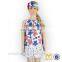 2 Year Old Girl Flower Fancy Dress Fashion New Model Girl Cotton Dress Wholesale Children's Boutique Clothing