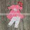 2018 wholesale clothes children girls clothing set