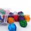 New colorful bouncy paper pet ball bright silk glitter interactive cat toy ball