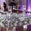 center table glass top banquet table for wedding hall glass top