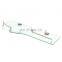 GF013 Clear portable chic display metal single glass shelf corner protectors