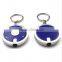 Mini Super Bright Light Round LED FlashLight With Keyring KeyChain